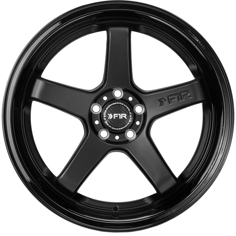 F1R FC5 Matte Black / Gloss Black Lip ( Set of 4 )